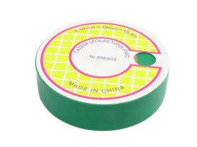 Taśma izolacyjna PVC UL 18.3m 19mm/0.18mm zielona