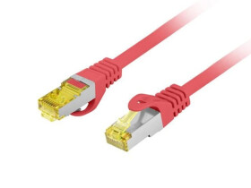 Patchcord kat.6a s/ftp lszh cu 15m czerwony fluke passed lanberg PCF6A-10CU-1500-R