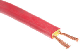 Taśma grzewcza wydajność: 15W/m długość 20m 110V ac +200°C RS PRO Guma silikonowa