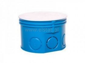 Puszka Z70K podtynkowa z pokrywą; 70mm; niebieska