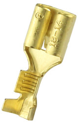 Konektor płaski Żeński 6.35 x 0.8mm 0,8 → 2,0 mm², 18 → 14 AWG długość 19.5mm Izolacja: Nieizolowane