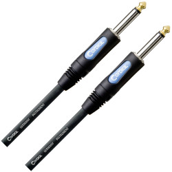 Cordial 10396 Jack Audio Phono Cable Black PVC 3 m 1x Jack Socket 6.3 mm Mono