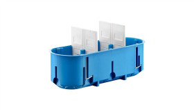 Puszka Podtynkowa Potrójna 60Mm Regips Głęboka Niebieska P3x60d 32104203