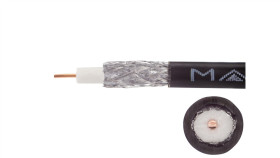 Przewód Koncentryczny Zewnętrzny Żelowany 75Ohm Rg6 1,02/4,57/6,8 Cu Czarny...