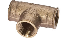 As000002, Akcesoria Przepływowe, Trójnik, Czerwone Żeliwo Rotguss