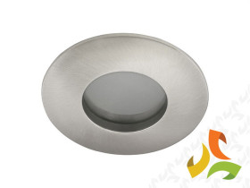 Oczko halogenowe, oprawa sufitowa punktowa szczelna stała QULES CT-DS83-SN 12V 1x35W MR16 Gx5.3 IP44 satynowy nikiel 04706 KANLU