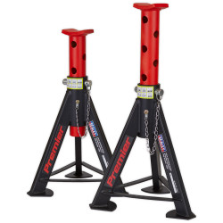 Sealey AS6R Axle Stands (Pair) 6tonne Capacity per Stand - Red