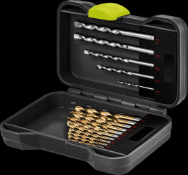 77848 17-piece metal drill bit set (HSS) Ø 1.5 - 6 mm, stone Ø 6 - 10