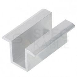 Klamra montażowa PV środkowa 50mm szerokość 19mm srebrna