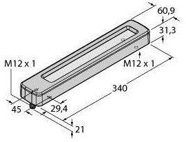 Oświetlenie LED Turck WLC60CW340ARQ biały 1300 lm (D x S) 339.9 mm x 60.9 mm 1 szt.