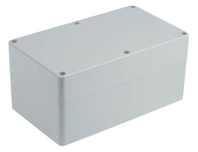 Obudowa ABS szerokość zew. 110 mm długość zew. 190 mm wys. zew. 90 mm CAMDENBOSS IP54 Szary