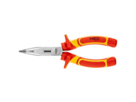 Szczypce wygięte 180 mm 1000V CrV polerowane 01-228 TOPEX