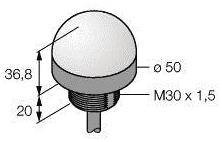 Lampa okrągła Turck K50LMTWP światło ciągłe
