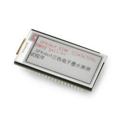 DFRobot E-paper 2,13'' 212x104px - nakładka z trójkolorowym wyświetlaczem SPI dla FireBeetle