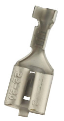 Konektor płaski Żeński 6.35 x 0.8mm 0,5 → 0,8 mm², 22 → 20 AWG długość 19.5mm Izolacja: Nieizolowane Cyna