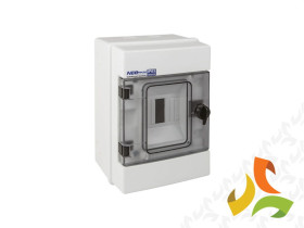 Rozdzielnica hermetyczna natynkowa 4 modułowa 1x4M listwy zaciskowe 1000V DC TH35 IP65 IK07 RH-4 36.04 ELEKTRO-PLAST