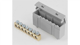 Mostek W Obudowie Listwa Zaciskowa 7P Szyna Łączeniowa Szara Lzmi-W7