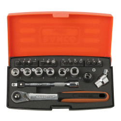 Bahco SL24 1/4" Socket Set - 24pc