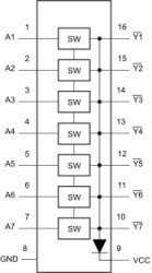 Automotive, fixed-direction, 7-bit 30-V voltage level translator with open-drain output
