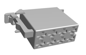 Złącze samochodowe 8-pinowe TE Connectivity 2-rzędowe Żeński Junior Timer Wciskane Obudowa złącza samochodowego