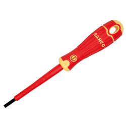 Bahco B196.040.100 BAHCOFIT Insulated Screwdriver Slotted Tip 4.0 x 100mm