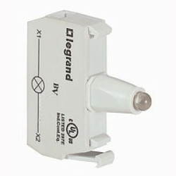 OSMOZ Blok do główek z podświetleniem LED żółty 130VAC 022934