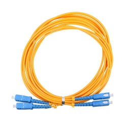 Patchcord PVC, Jednomodowy, Duplex, G652D, 3mm, 2m Extralink SC/UPC-SC/UPC