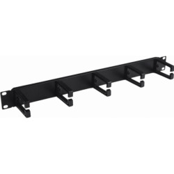 Organizator kabli 19" czarny z plastikowymi uszami 26597 Elpio