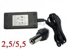 Zasilacz impulsowy 12V 3.8A; deskop 2,5/5,5 biały