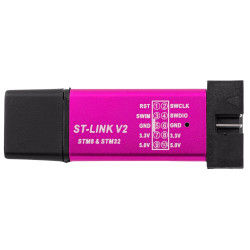 Programator ST-Link V2 do STM32 i STM8 różowy