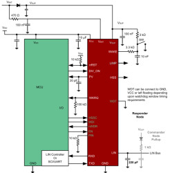 Automotive LIN SBC for 12-V systems with integrated VREG and watchdog