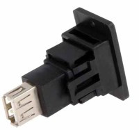 USBGA-USBGA-P Przejściówka gniazdo USB typu A - gniazdo USB - na panel- na panel typu A , na panel