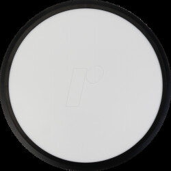 LX300218 LED panel, Ø50 cm, black, 42 ??W