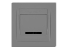DECO Wyłącznik hotelowy szary mat 27DSH-1 KARLIK