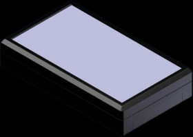 ABS enclosure, (L x W x H) 145 x 85 x 31 mm, black, 780 B.9 SCHWARZ