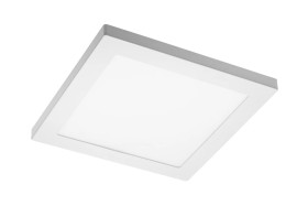 Oprawa LED MOZA, 18W, 1500lm, AC220-240V, 50/60Hz, PF\0,5, RA80, IP40, 120,4000K, kwadrat, biały