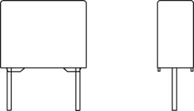 MKT373 DC Film Capacitors MKT Radial Potted Type
