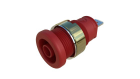 SKS Hirschmann SEB 2610 F4,8 Ni rot Złącze żeńskie do zabudowy bezpieczne 1 szt.