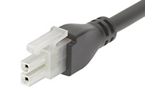 Kabel przewód-płytka, Mini-Fit Jr., 300 V AC, 8 A, raster: 4.2mm, 2m, Cyna, Czarny