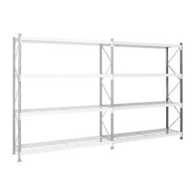 System półek, kolor RAL 7024, materiał: Blacha stalowa galwanizowana, 2500mm x 2500mm, Manorga