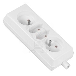 2x2P+Z / 2x2P białe gniazdo P-L GN-472 0964
