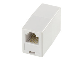 Łącznik telefoniczny modularny 6p6c gniazdo - gniazdo