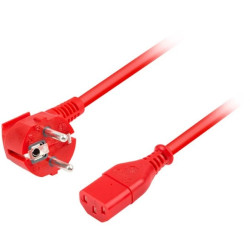 KABEL ZASILAJĄCY CEE 7/7-IEC 320 C13 1.8M VDE CZERWONY ARMAC