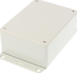 ABS enclosure, (L x W x H) 110 x 82 x 44 mm, light gray (RAL 7035), IP54, 1591SF2GY