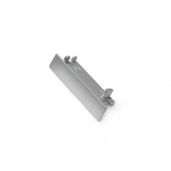 Zaślepka do profil Flat8 srebrna z otworem 23110040 /1szt/