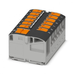 Blok rozdzielczy PTVFIX 6/12X2,5 BK, czarne złącze przemysłowe - 12 punktów przyłączeniowych o przekroju 2,5mm2 /10szt./