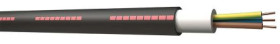Przewód zasilający 2 Core Polichlorek winylu PVC Sheath Czarny, 600/1000 V