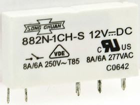 Przekaźnik mocy 60V dc SPDT Wieland, na szynę DIN Otwór przezierny