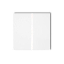 Klawisze podwójne do łączników DECO, FLEXI, MINI (komplet dwóch sztuk) biały DKL-2