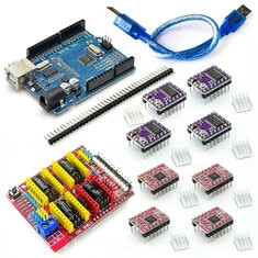 Zestaw drukarki 3D Tarcza CNC V3 V4 Zestaw maszyny grawerującej NANO Wersja ulepszona z napędem 4988
